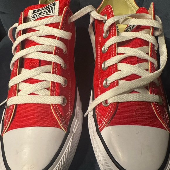 Converse Chuck Taylor All Star Ox Low Top Unisex Sneakers (Red) Men 7 / Women 9 - Picture 10 of 12